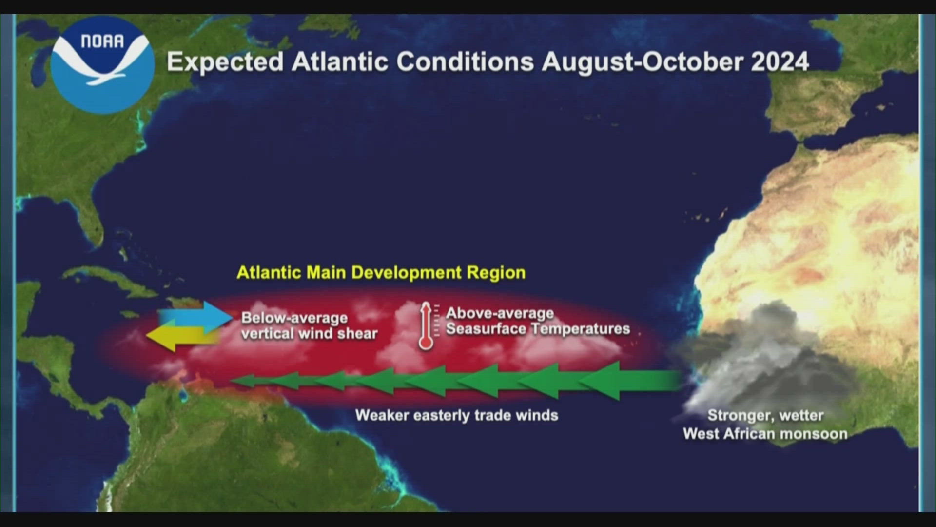 2024 NOAA Atlantic Hurricane Season outlook is above average
