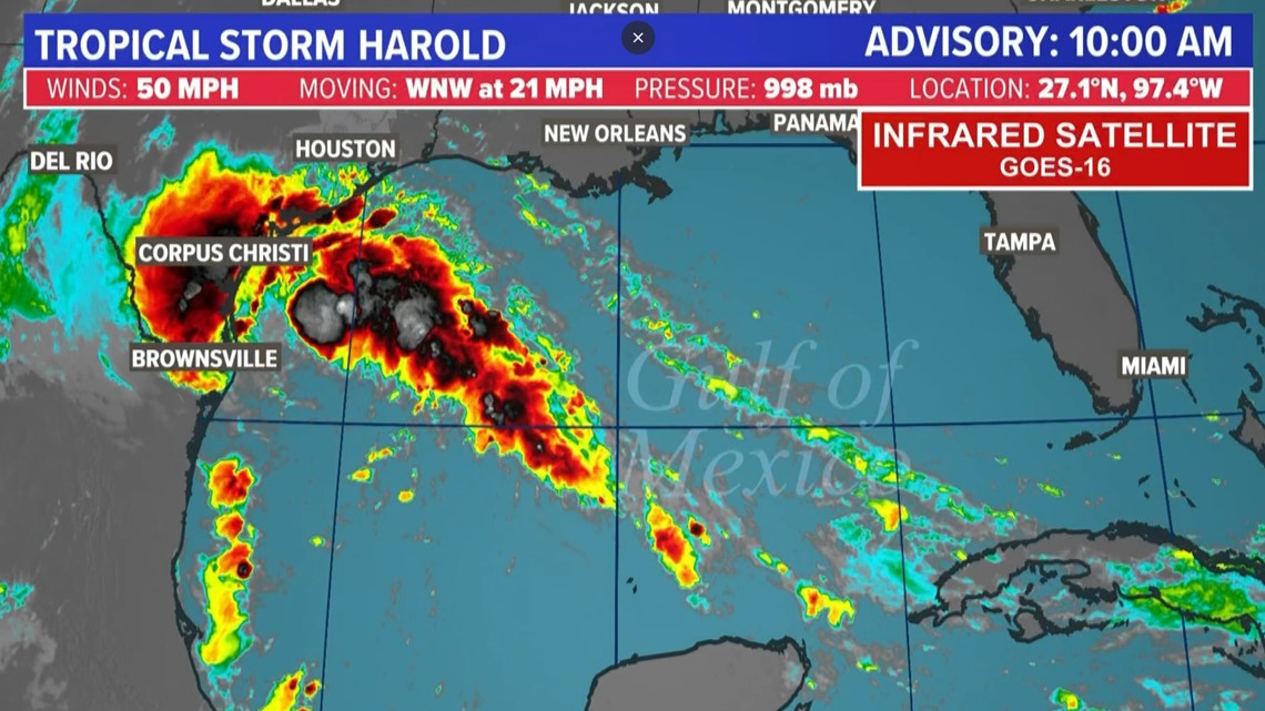 Tropical Storm Harold Updates Path Radar And Warnings 6057