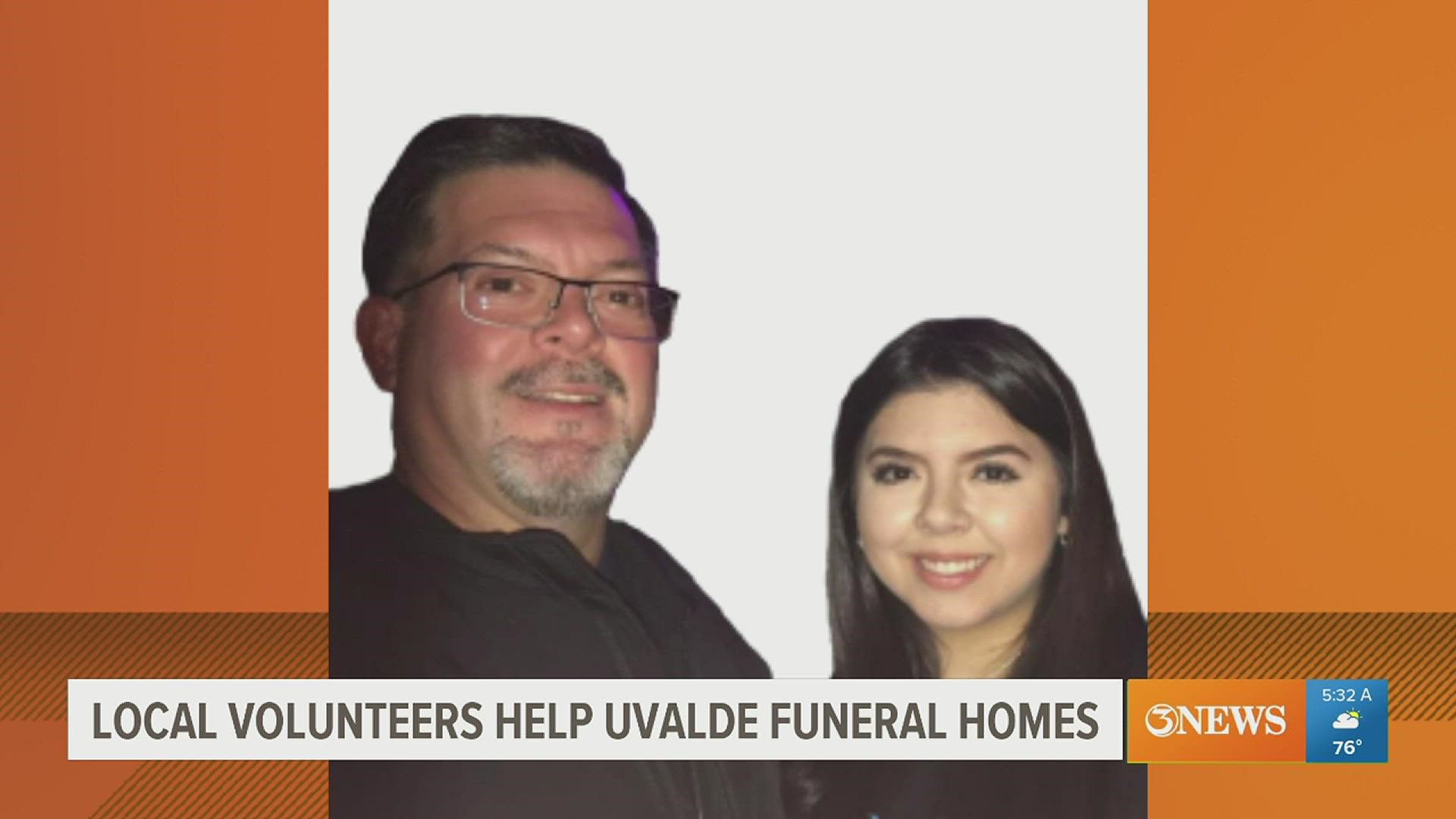 While Jamie has been getting victims ready for their funerals, Brianna has been meeting with families to help them with obituaries and other memorial services.
