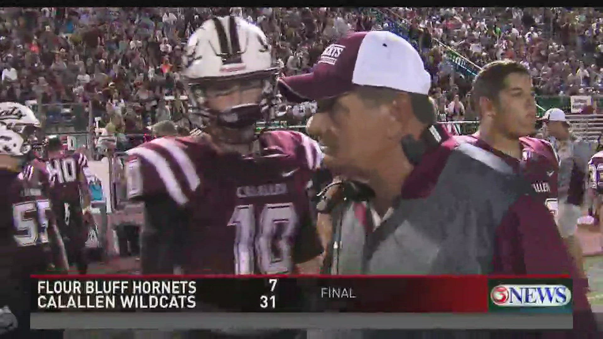 So with the win, Phil Danaher is now in sole possession of Texas's all-tine wins record, passing GA Moore.Ian Steele caught up with the new record holder after the district championship win over Flour Bluff.