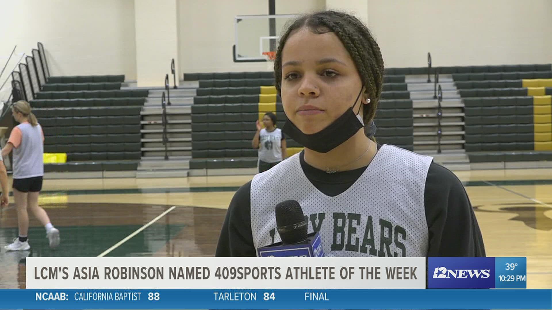 Asia Robinson has helped LCM get things going down the stretch