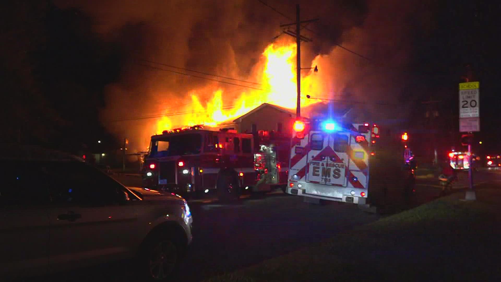 Decades of history were destroyed after flames engulfed the Central City Baptist Church in Beaumont overnight.