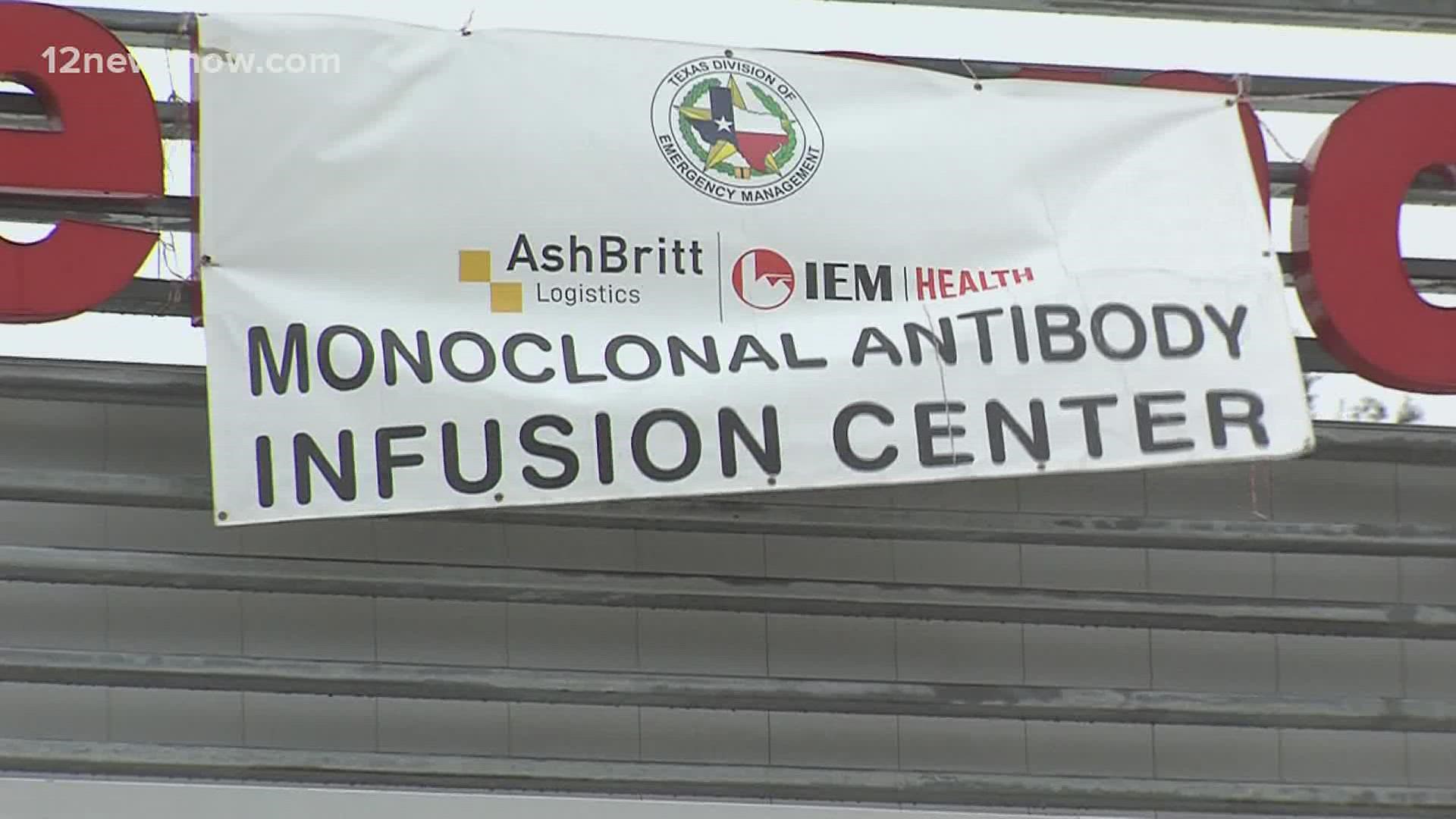 The monoclonal antibodies will be transported to local healthcare providers and hospitals so that they are still available for those may need an infusion.