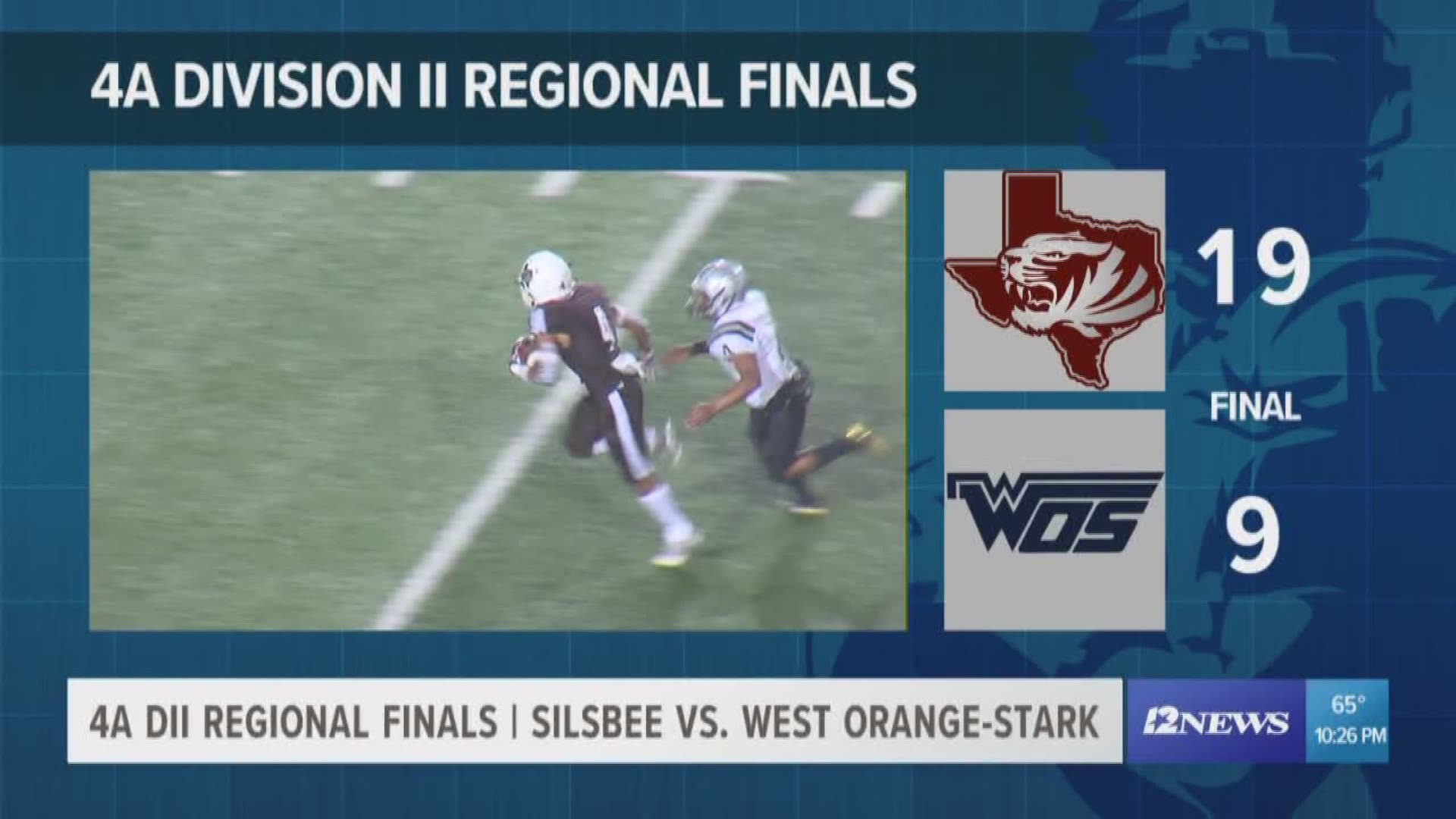 The Tigers advance to the 4A DII State Semifinals and they will play the winner of Saturday's Cuero-Navarro game.