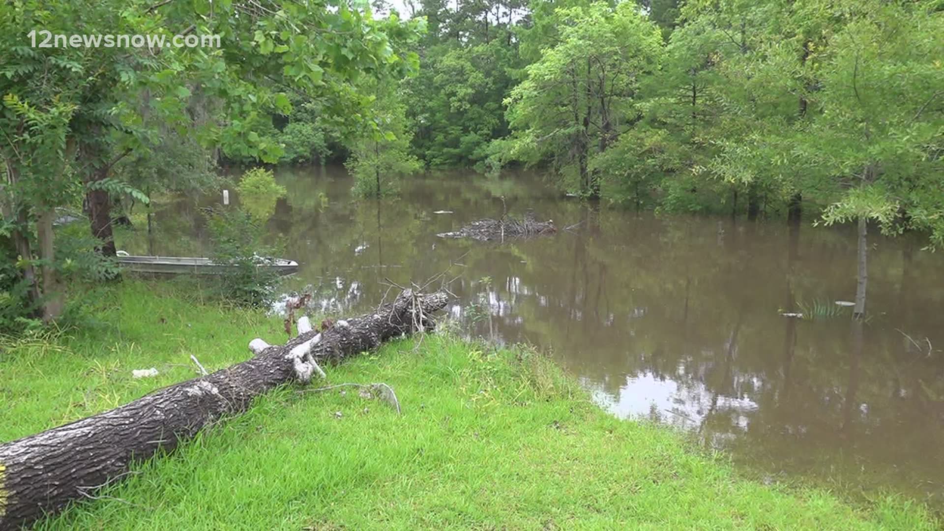 The previous homeowner's home was ruined by Hurricane Ike years ago.