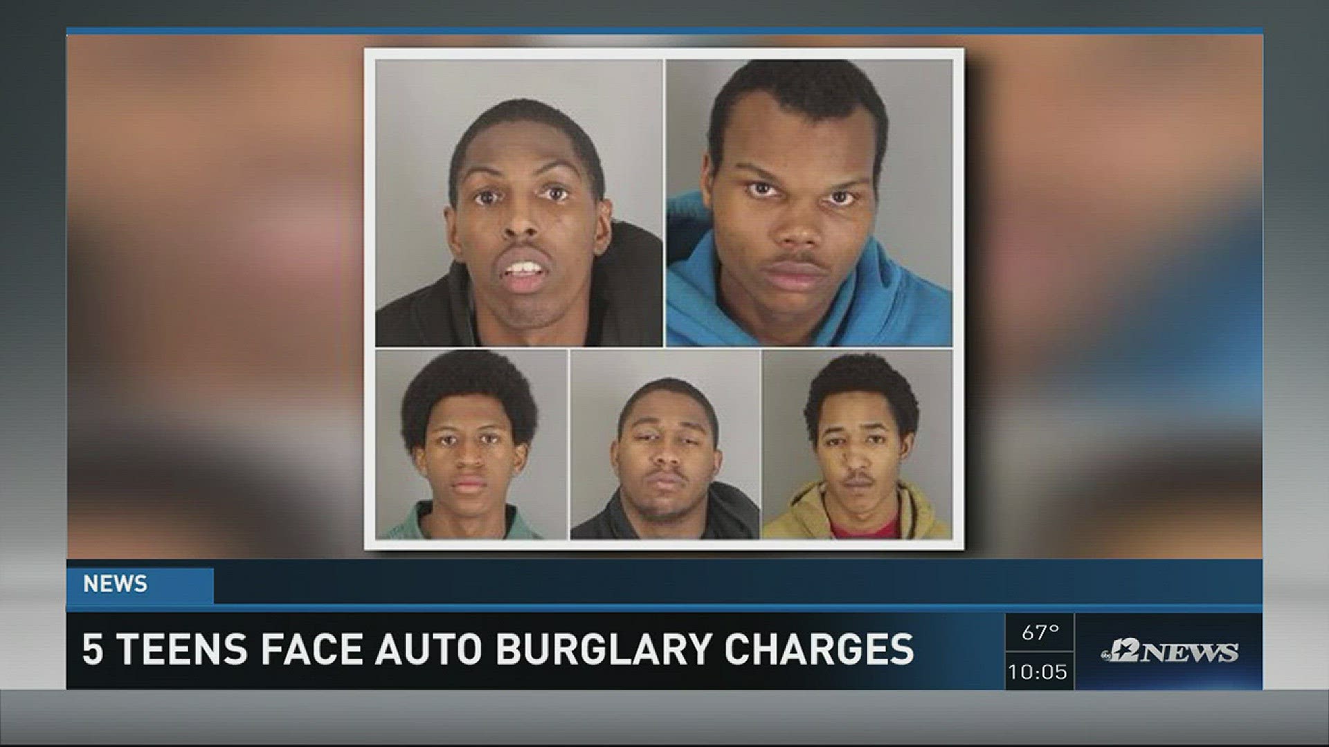 Five teens arrested for breaking into cars | 12newsnow.com