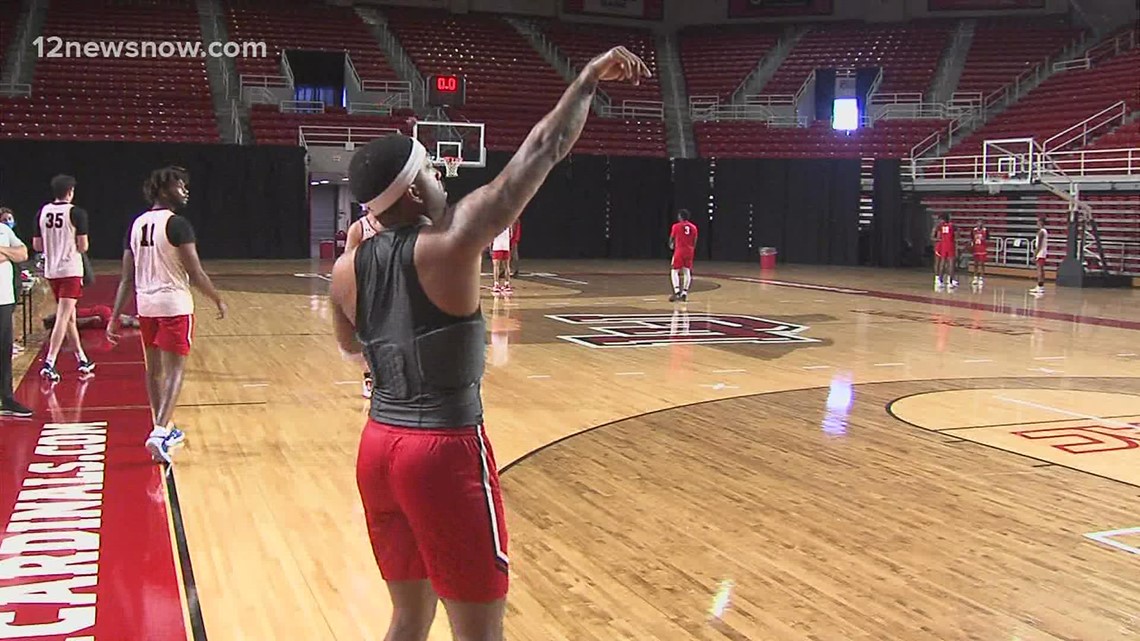 Lamar basketball practice gets underway