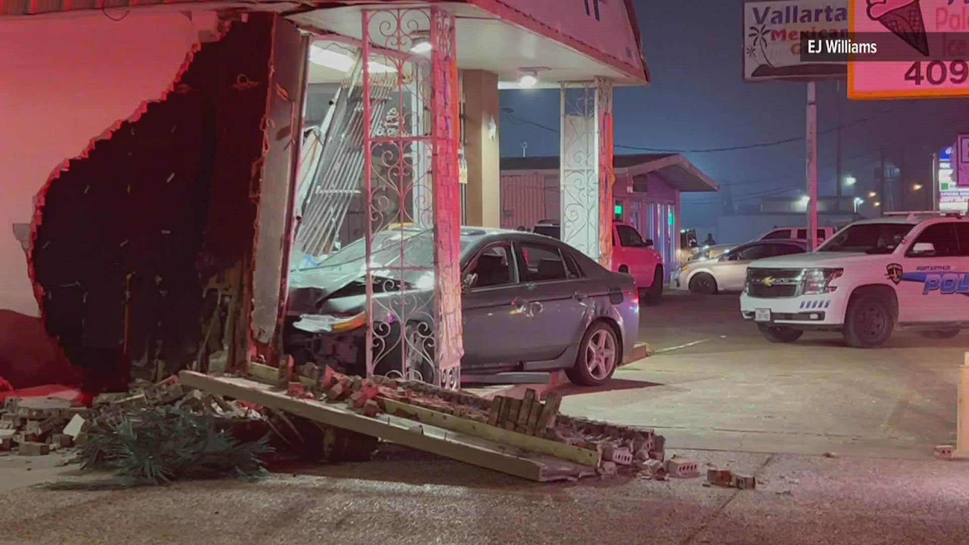 At least two injured after car crashes into Port Arthur store ...
