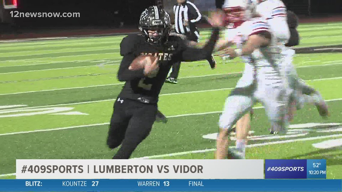 Vidor High School slips past Lumberton 28 - 27