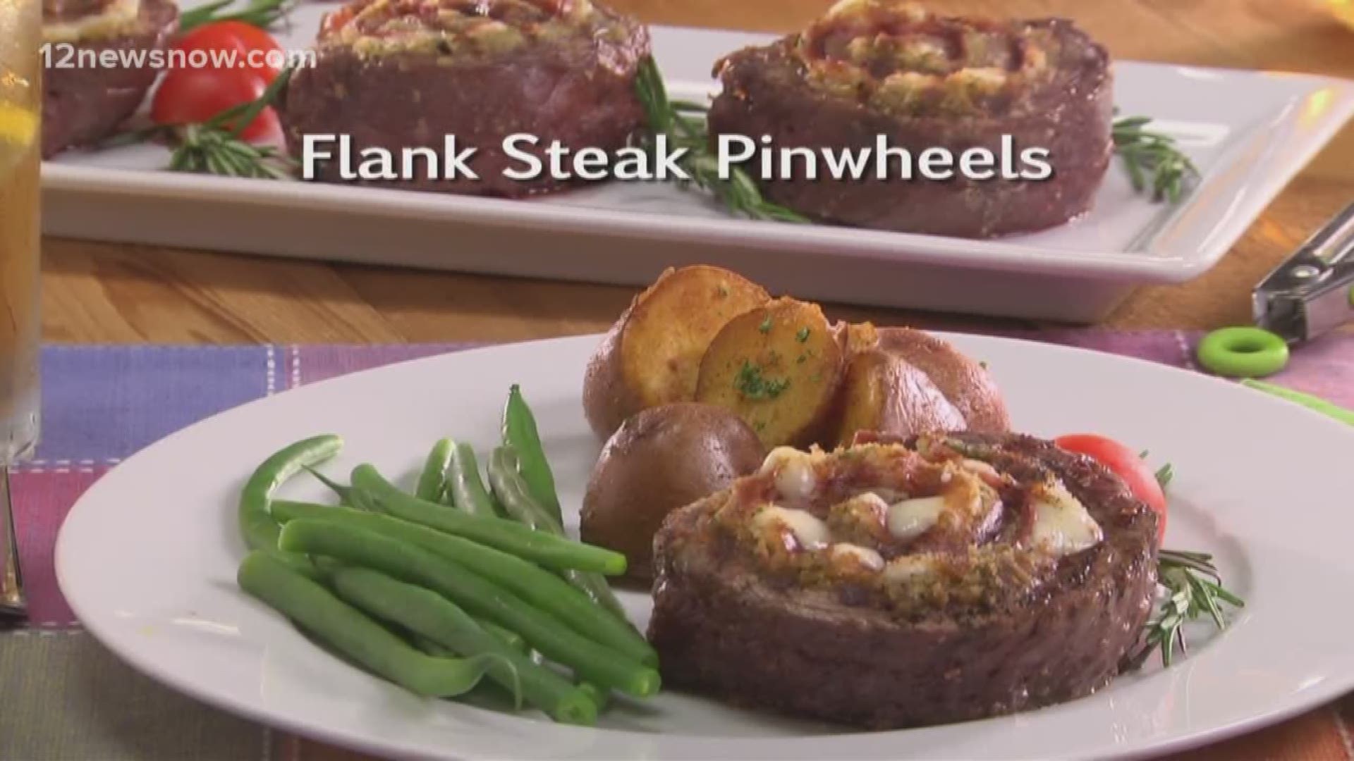 Mr. Food makes Flank Steak Pinwheels