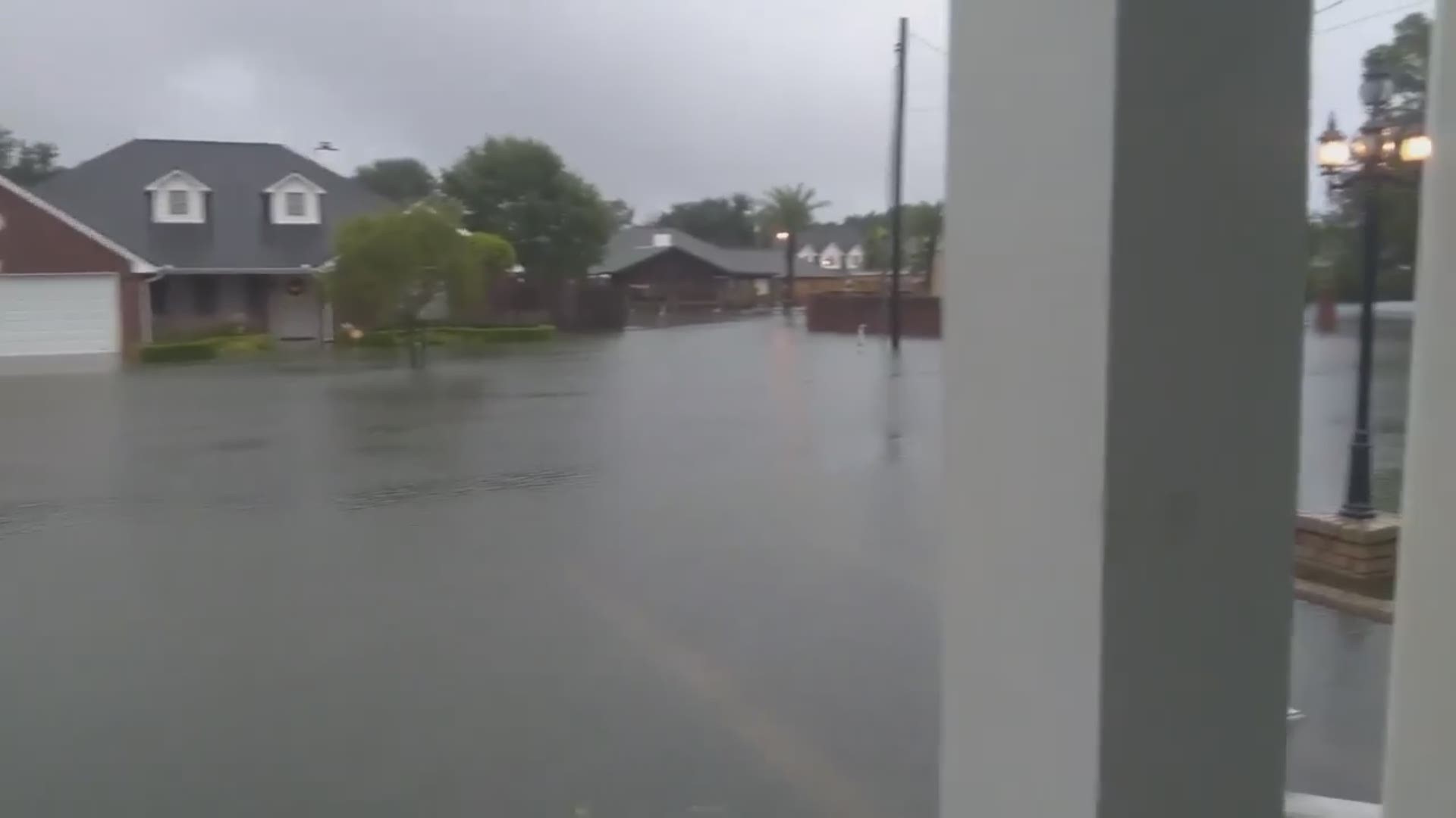 More footage is sent into to the 12NewsNow team as flooding ravages Beaumont, Texas on Sept. 19.