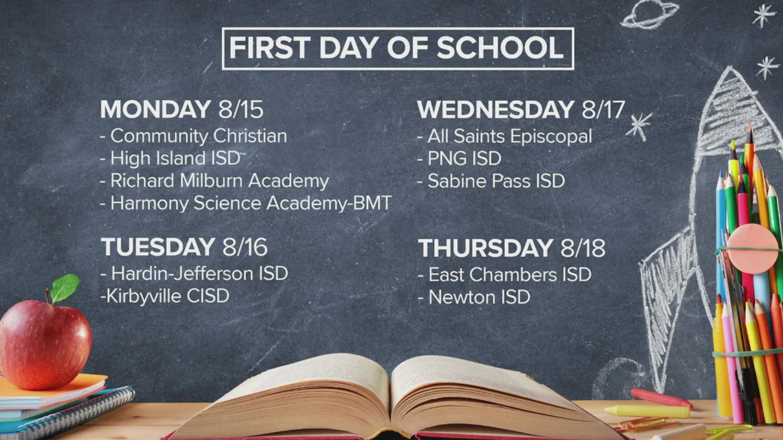 Some Southeast Texas schools begin first day of classes soon