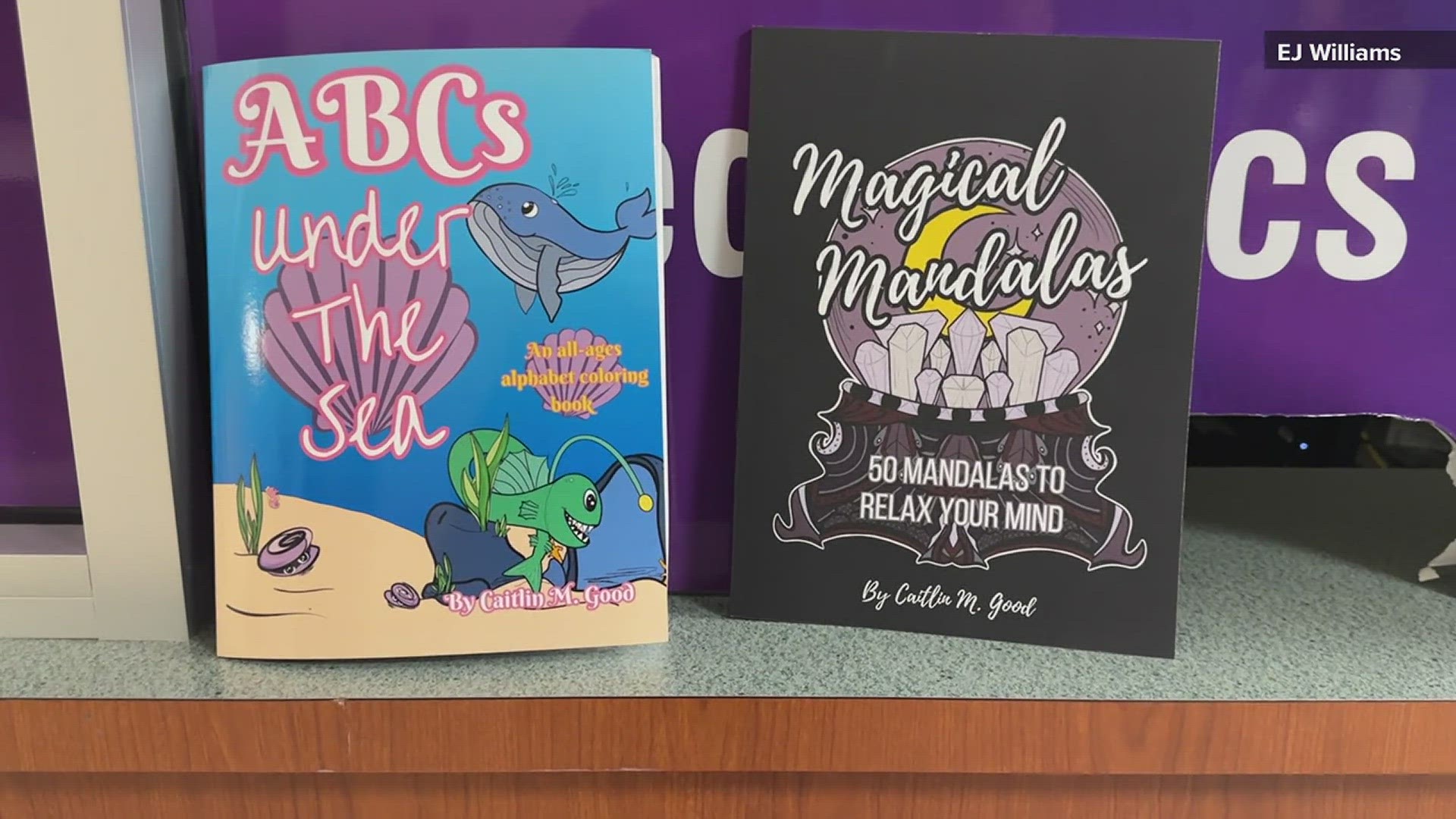 Beaumont medical professional donates her original coloring books to children at CHRISTUS Hospital