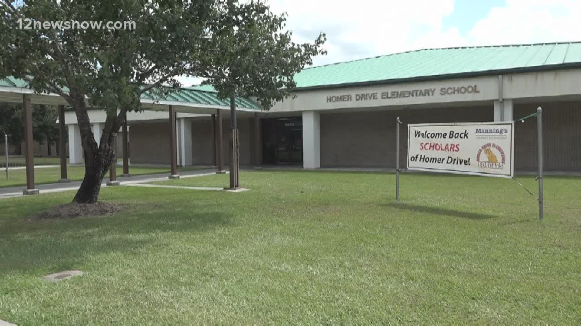 An investigation is underway after video was posted to YouTube and Facebook showing a woman hitting a young child with a belt at Homer Drive Elementary School.