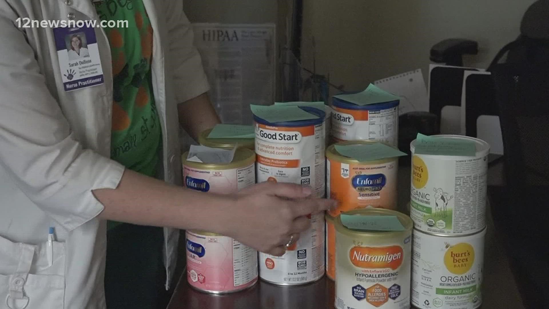 One Port Arthur nurse practitioner is hoping to provide a safe place where people can donate and pick up baby formula.