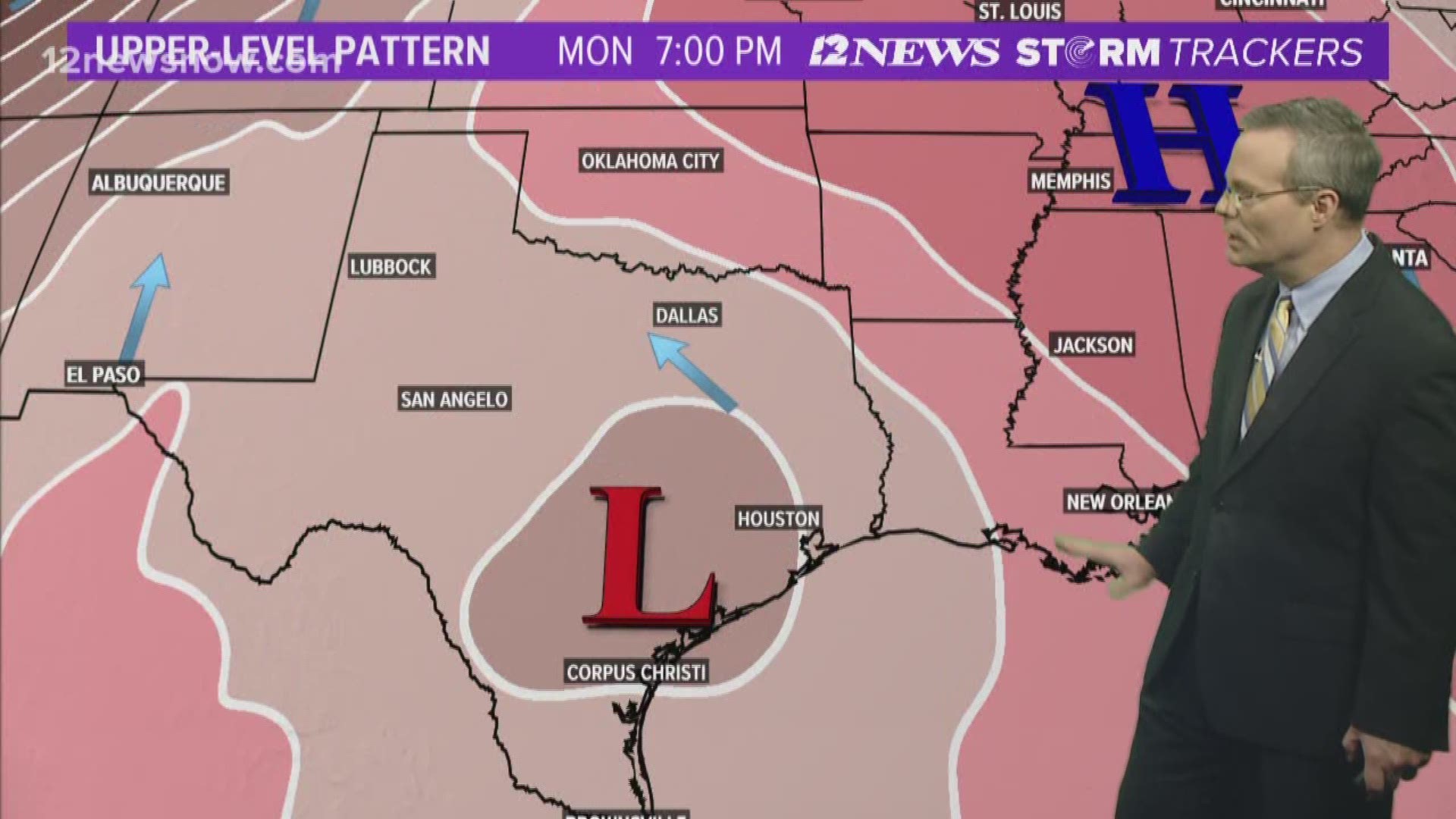 Southeast Texas could see an impact late Sunday and early Monday