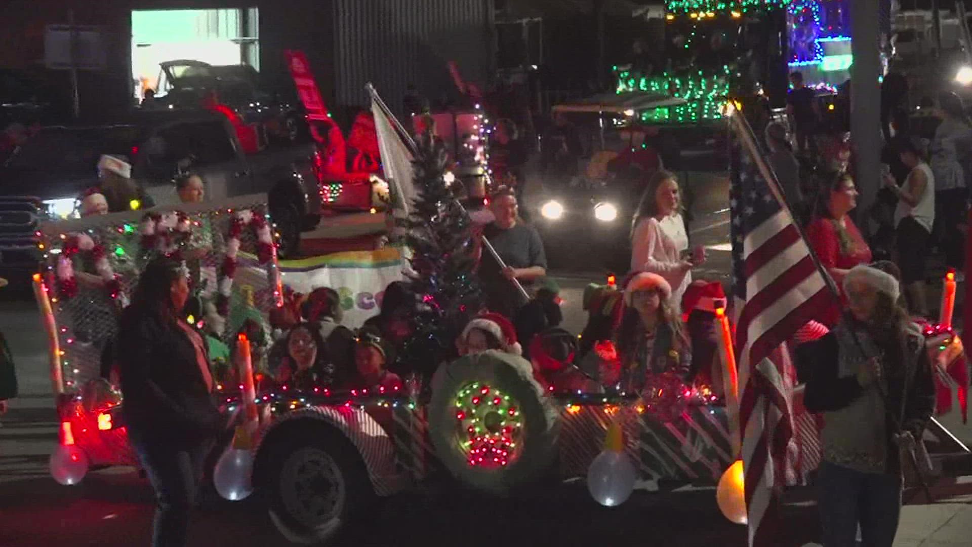 The parade started on 21st street and ran all the way to Central Middle School.