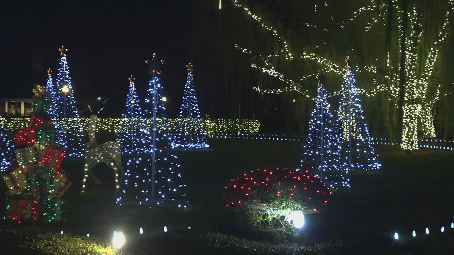 A home on Shadow Bend Avenue near Delaware Road has an amazing display of Christmas lights illuminating the entire block with holiday cheer.