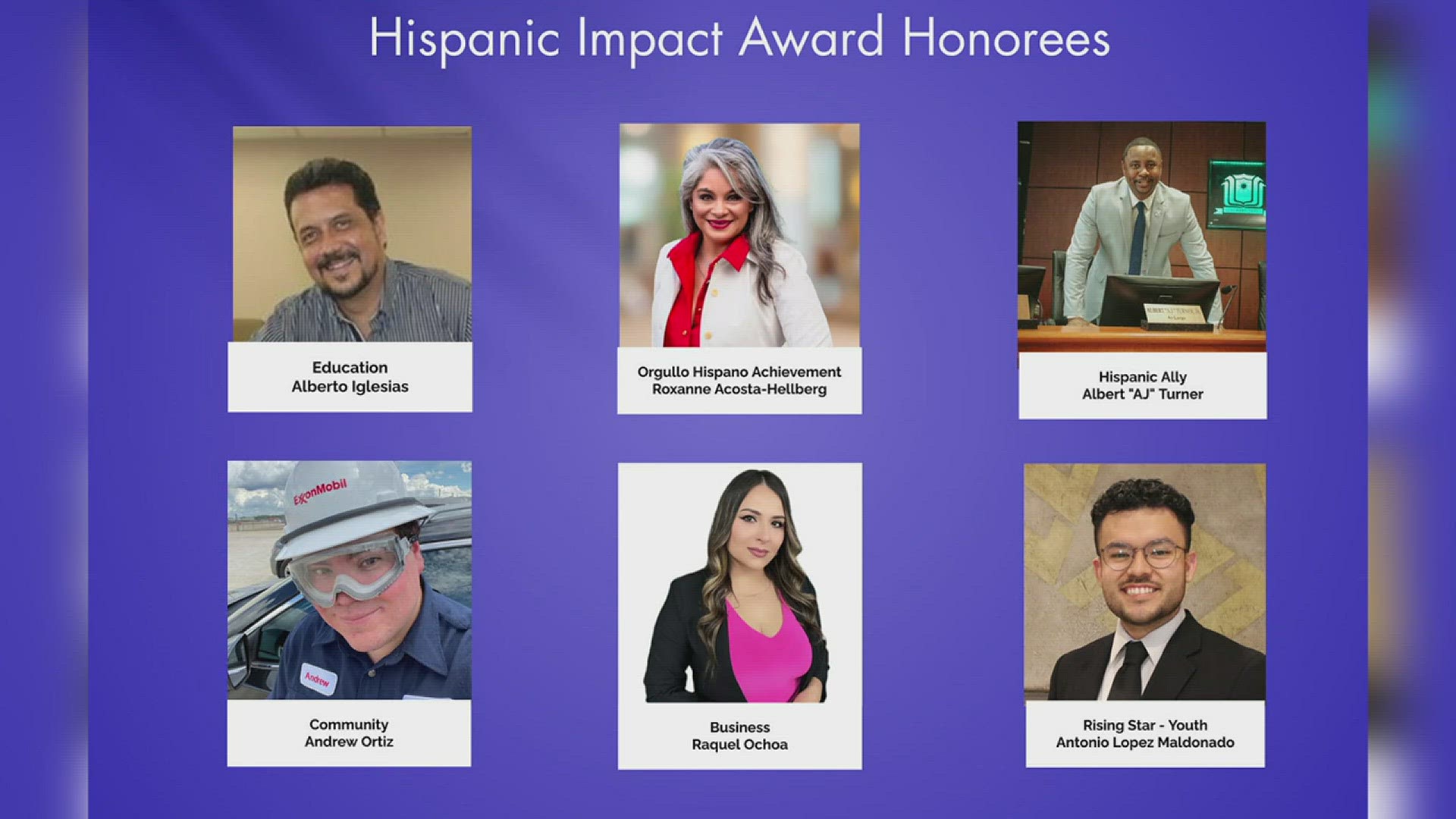 The six honorees come from all walks of life. Some of them are immigrants and others are first generation college graduates.