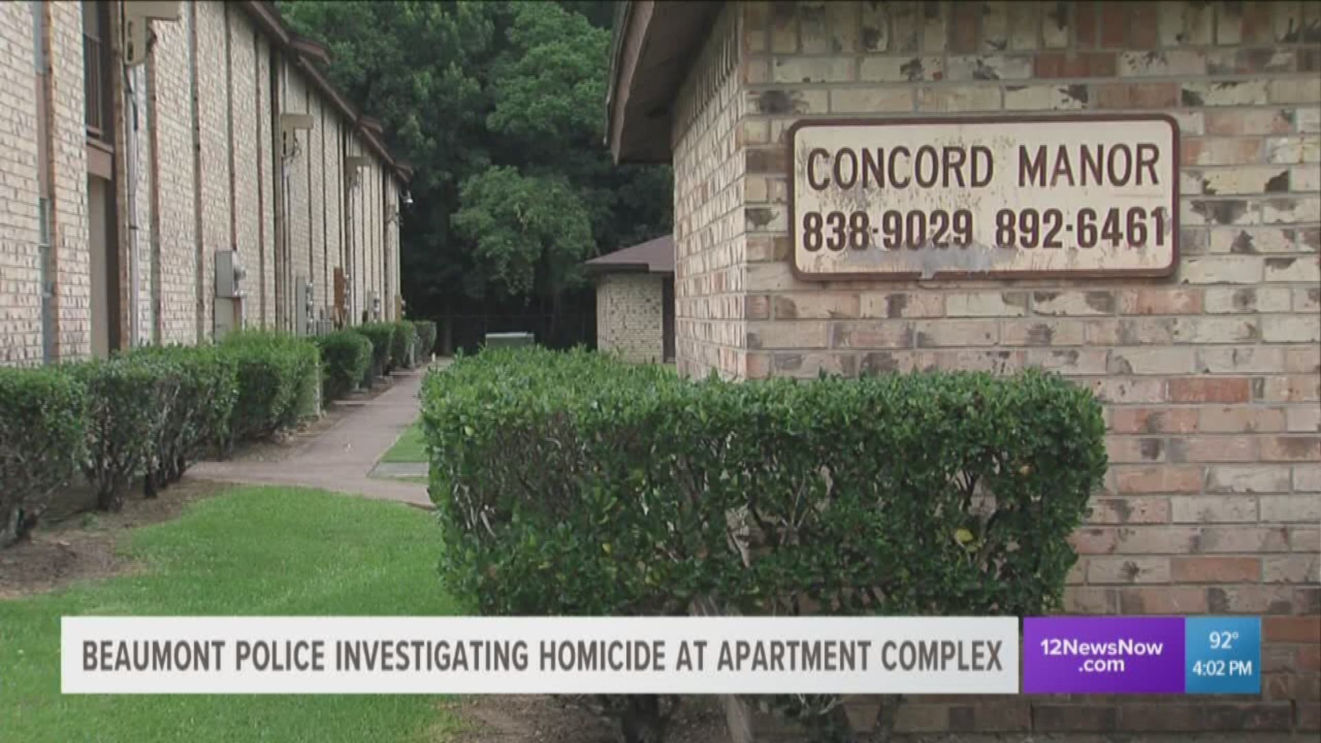 Beaumont Police investigating homicide at apartment complex in north end of Beaumont