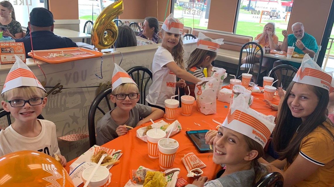 Whataburger throws 90-year-old employee a birthday party 