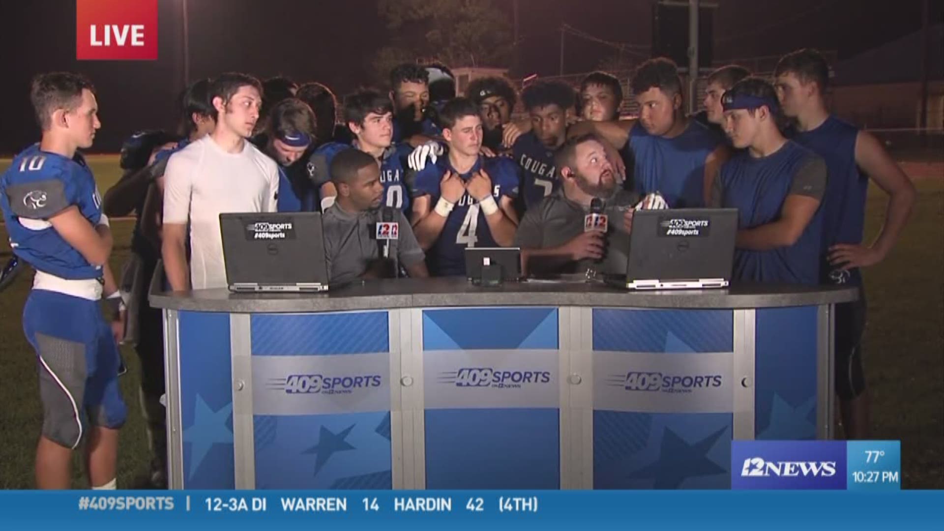 WEEK 5: #409Sports chats at the desk with the Buna Cougars