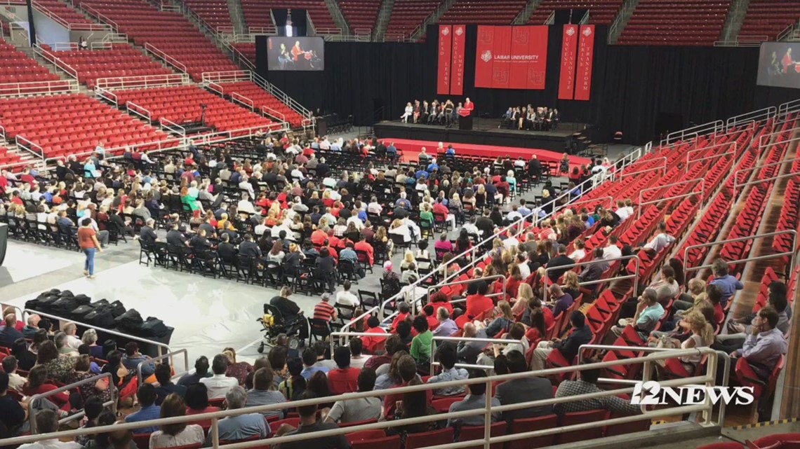 Lamar University held its convocation Tuesday in the Montagne Center