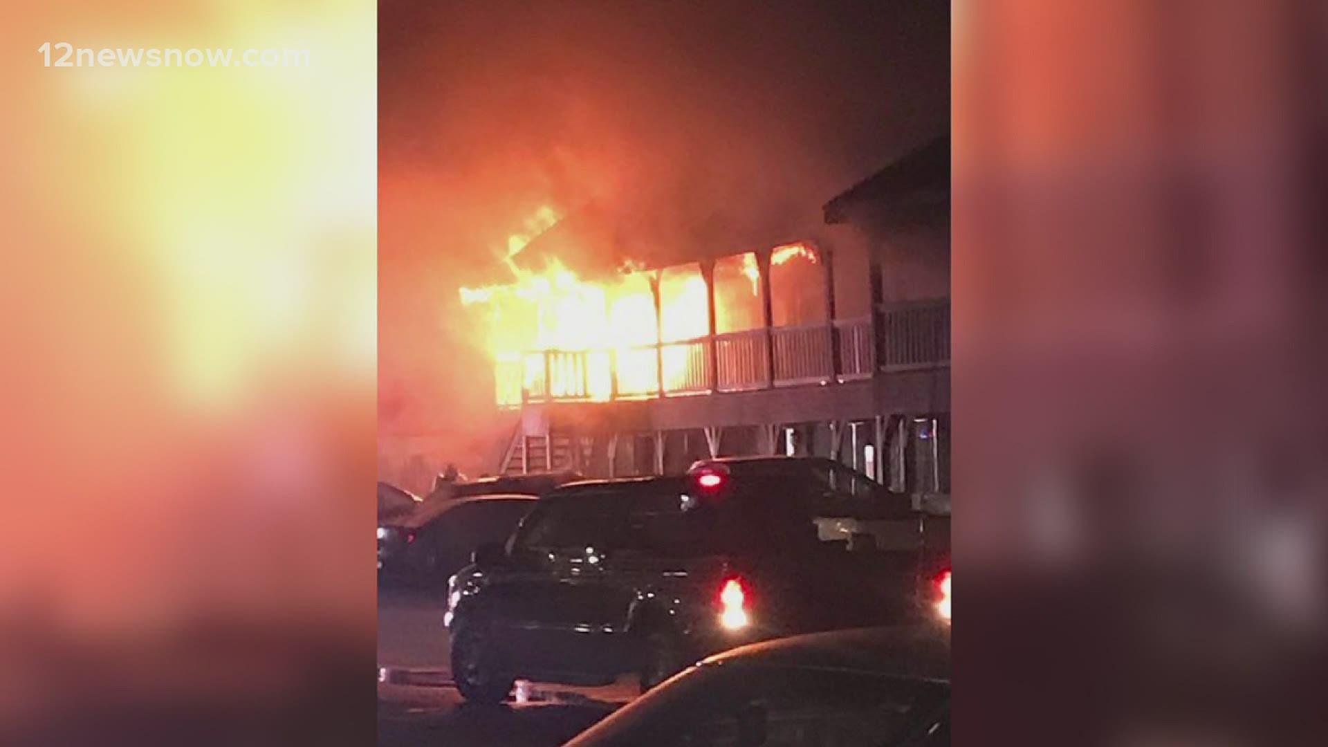 A horrifying start to 2021 for residents at the Paradise Apartments on Memorial Boulevard in Port Arthur. Flames started shooting out around 2 a.m.