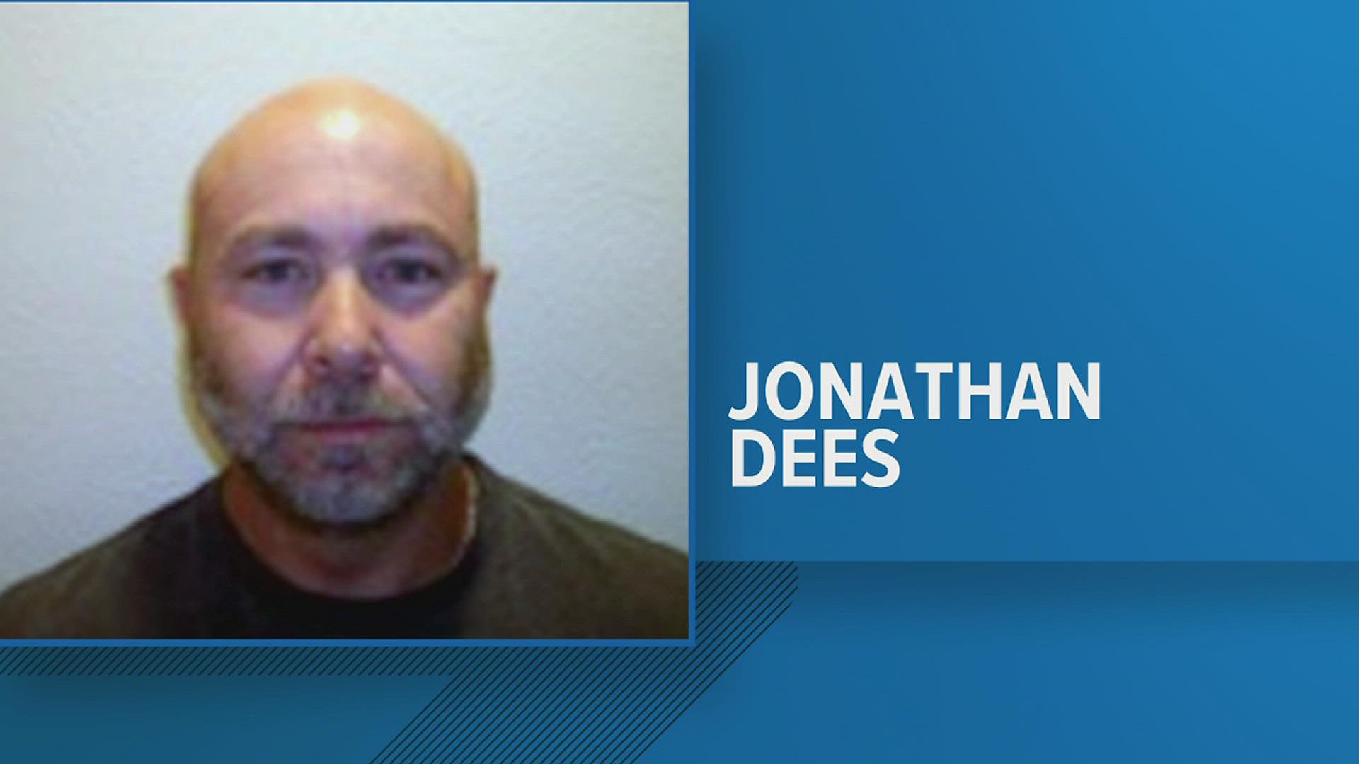 Johnathan Dees, 46, was also charged back in 2012 with aggravated sexual assault of a child.