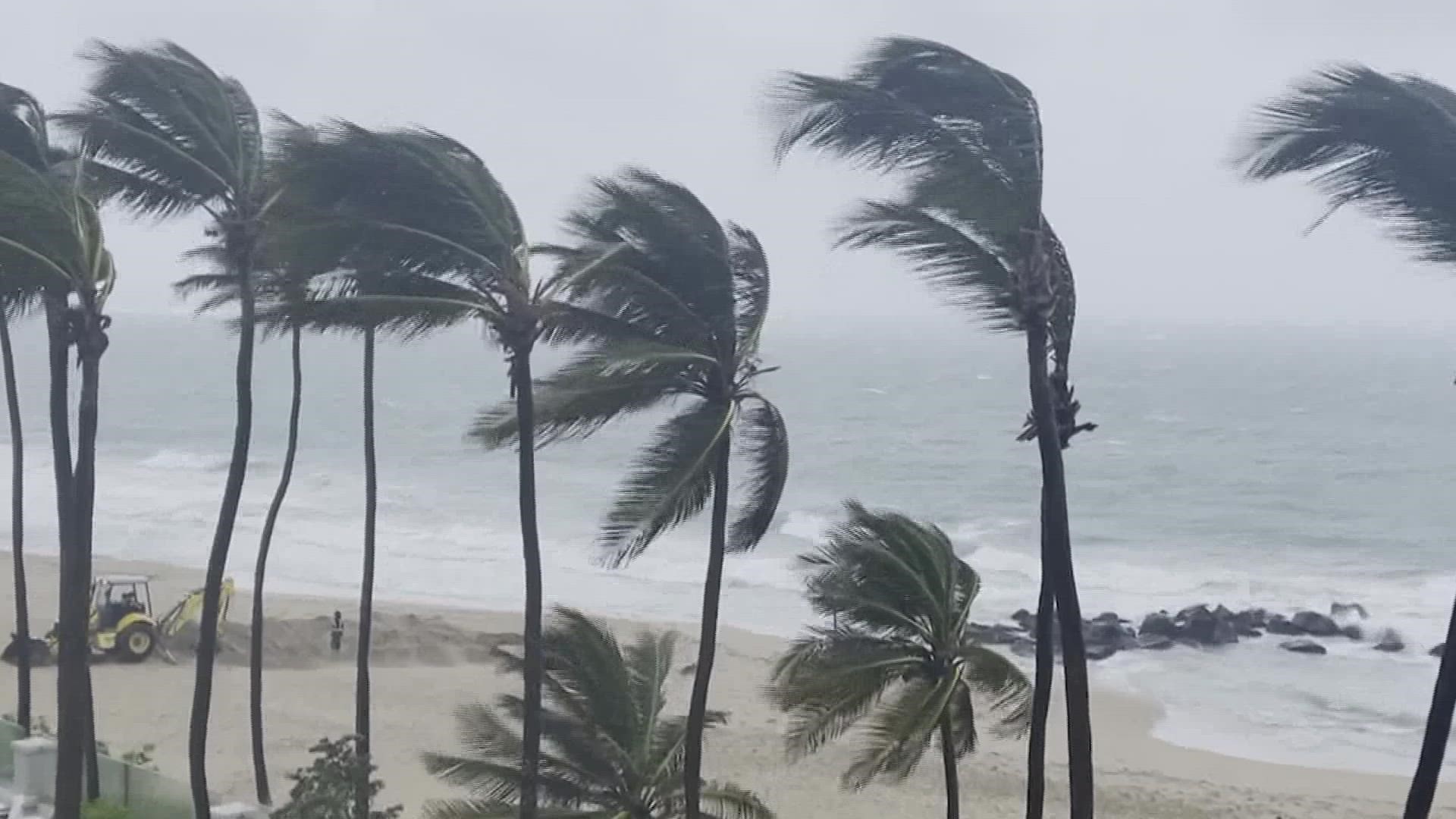 The governor of Puerto Rico said the electrical system is currently out of service.