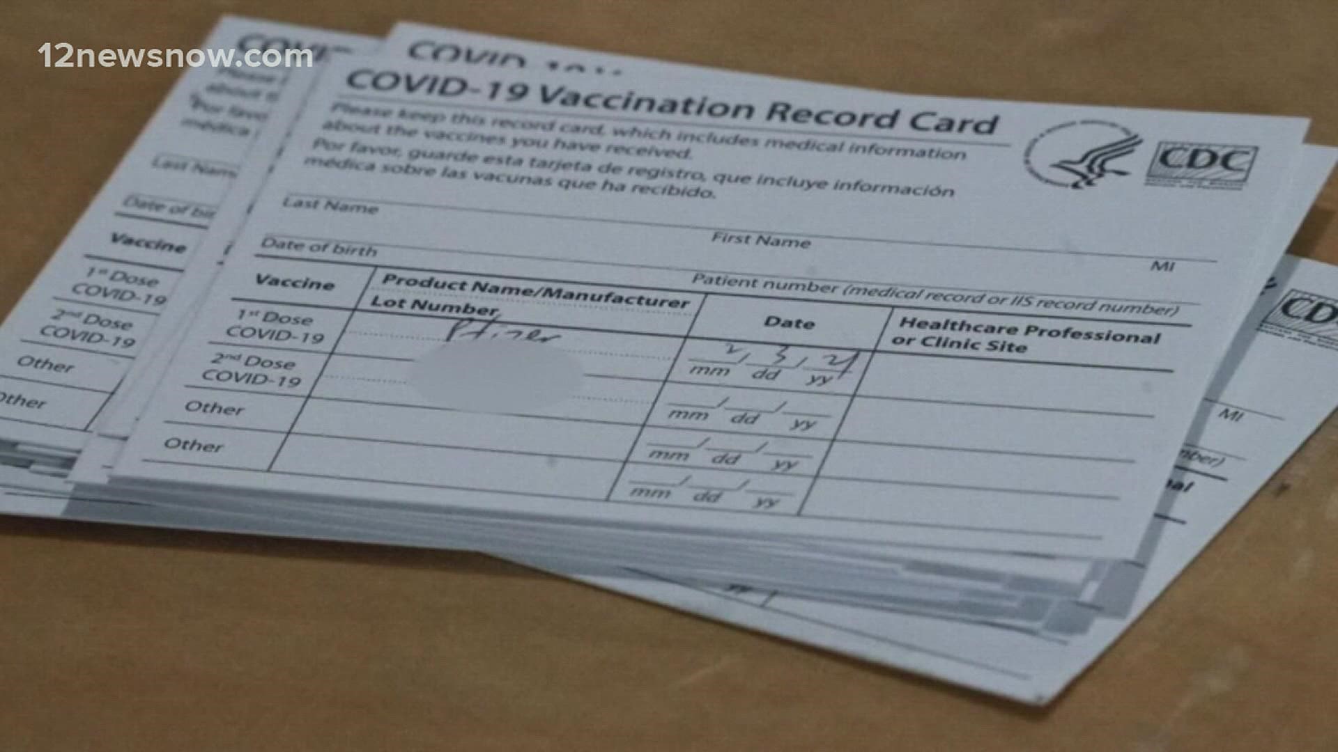 Beaumont health department provides steps on what to do if you lose your vaccine card