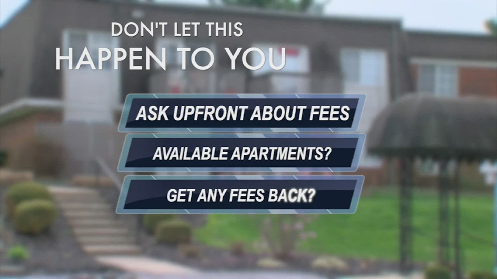 Some people are getting blindsided by the high fees, and it's important to know what to ask for before you sign off on these fees.