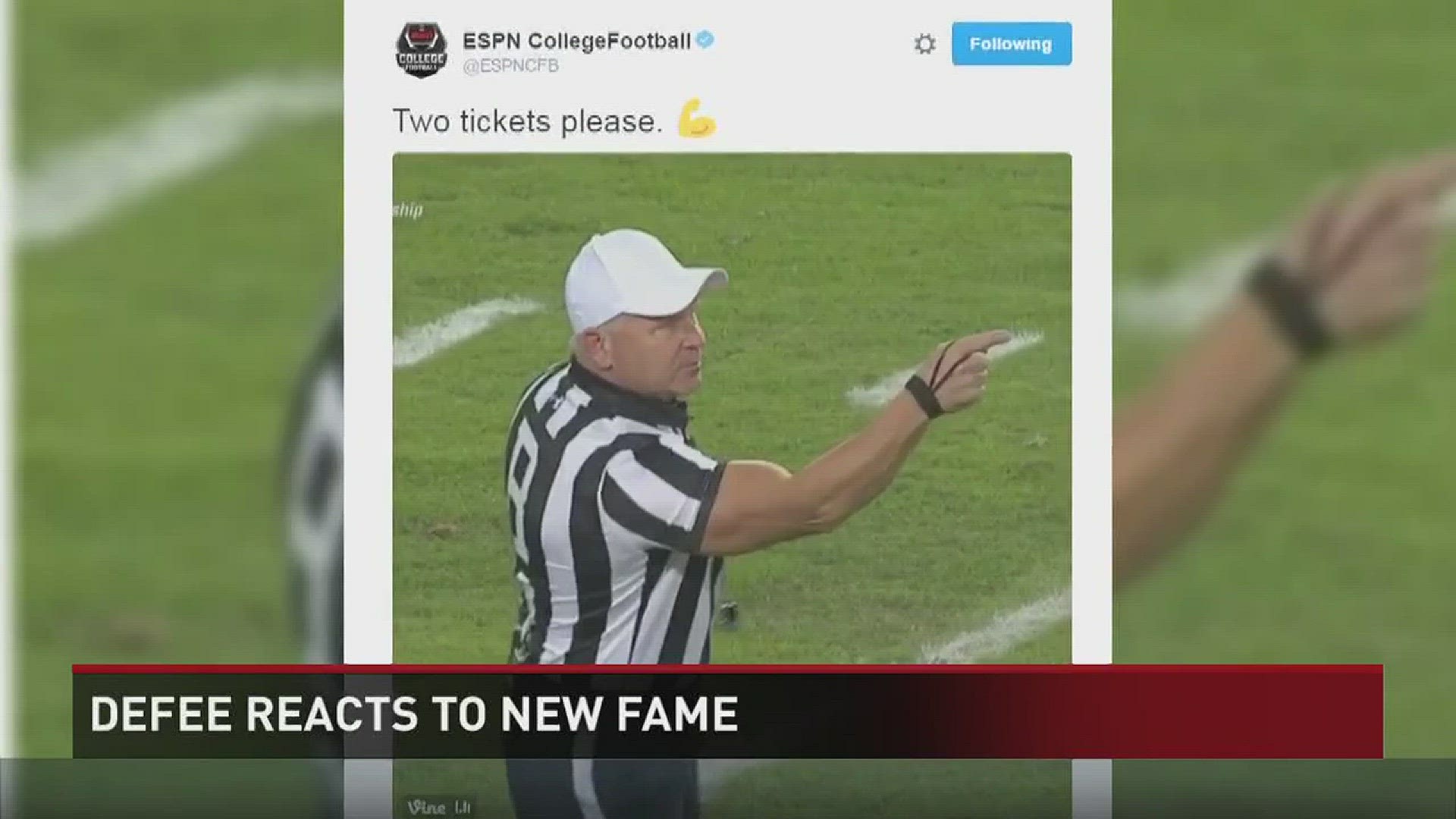 Mike Defee has been officiating football games since 1995. But Monday night he was able to be the head referee in the pinnacle of college football games, the national championship.