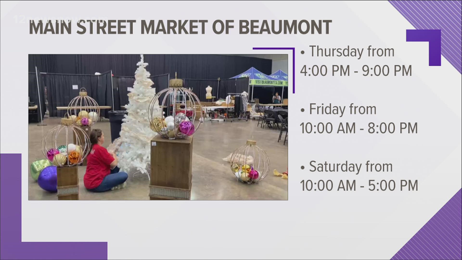 3 day Main Street Market starts Thursday for Junior League of Beaumont annual fundraiser