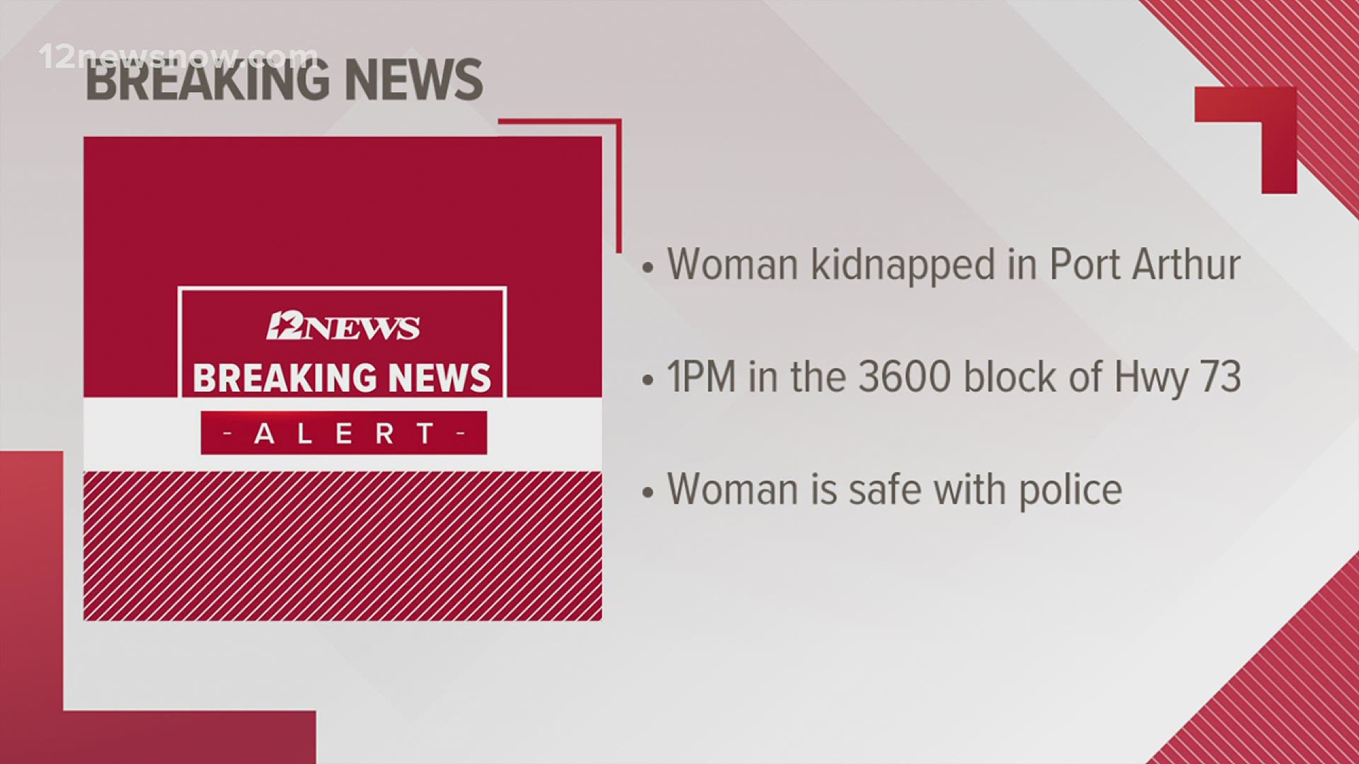 The woman was found in a wooded area near the 3600 block of Highway 73.