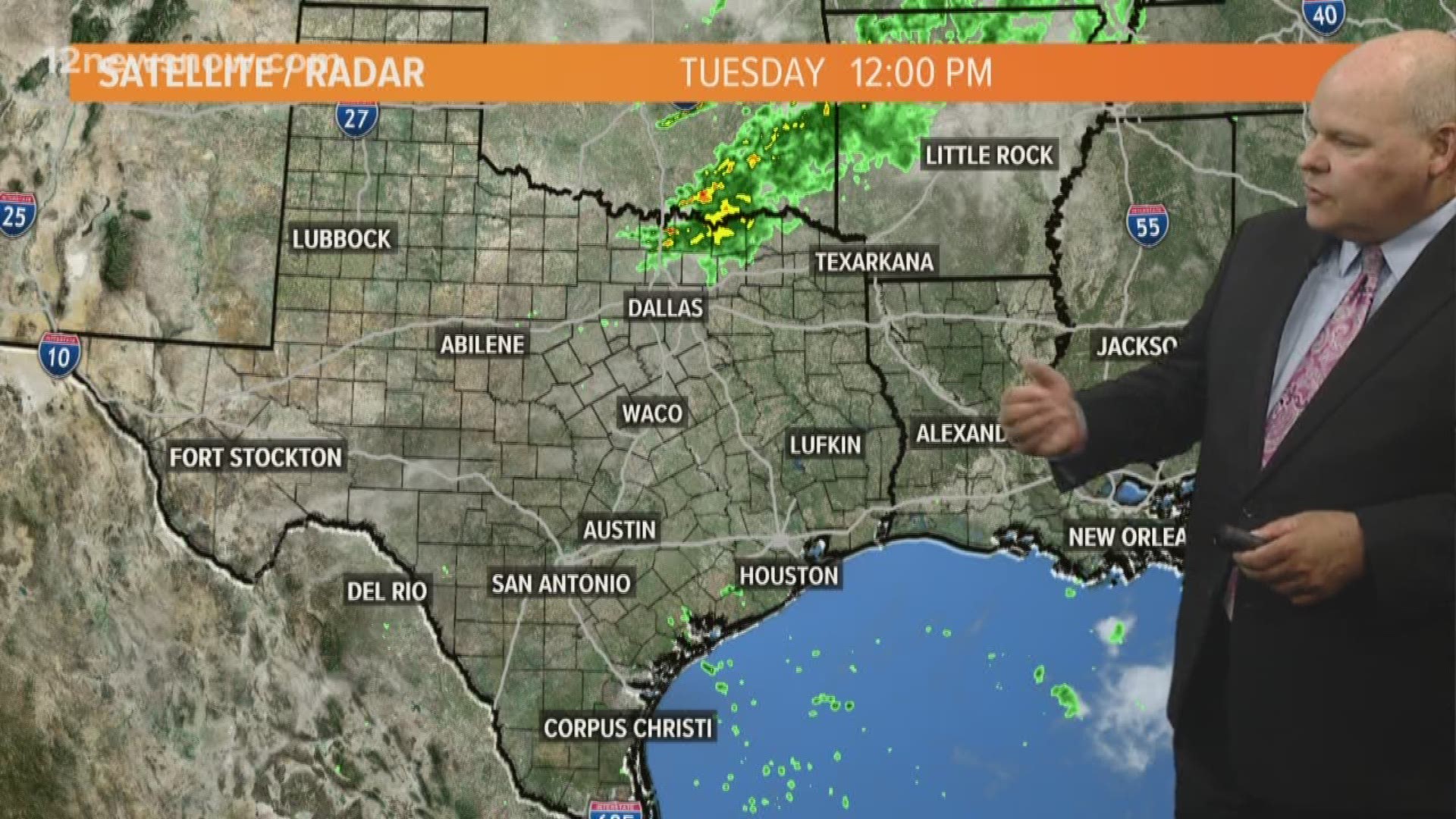 12News Meteorologist Jeff Gerber says scattered showers possible over weekend