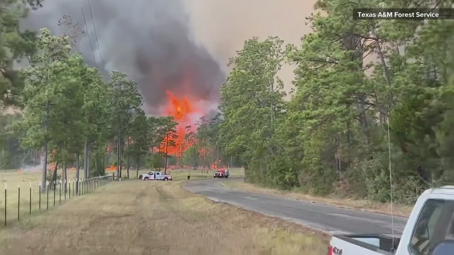 Some residents evacuated sheltered at church after fire in Jasper County burns more than 2K acres