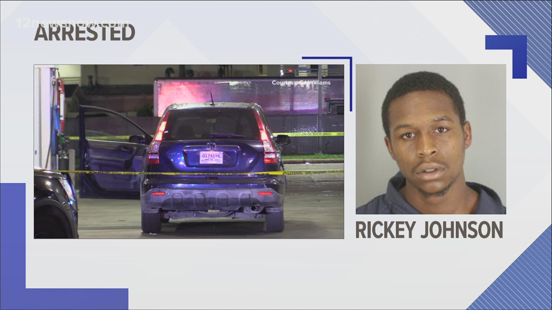 Rickey Johnson is accused of fatally shooting Korey Green and injuring a 23-year-old female.