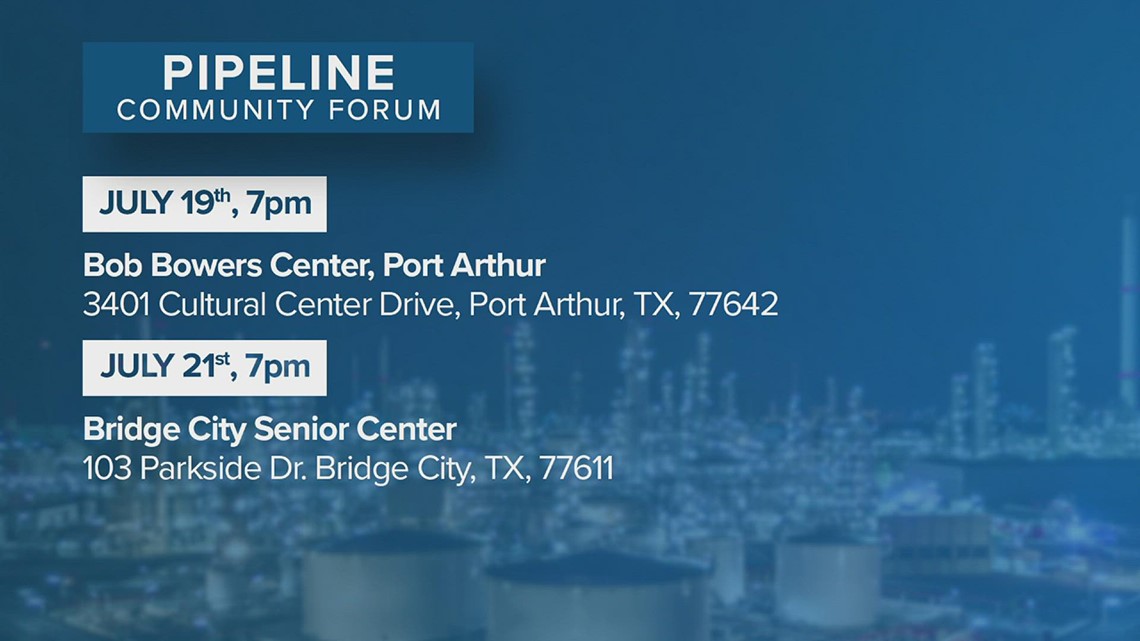 Save Sabine Lake coalition holding community forum about a proposed pipeline