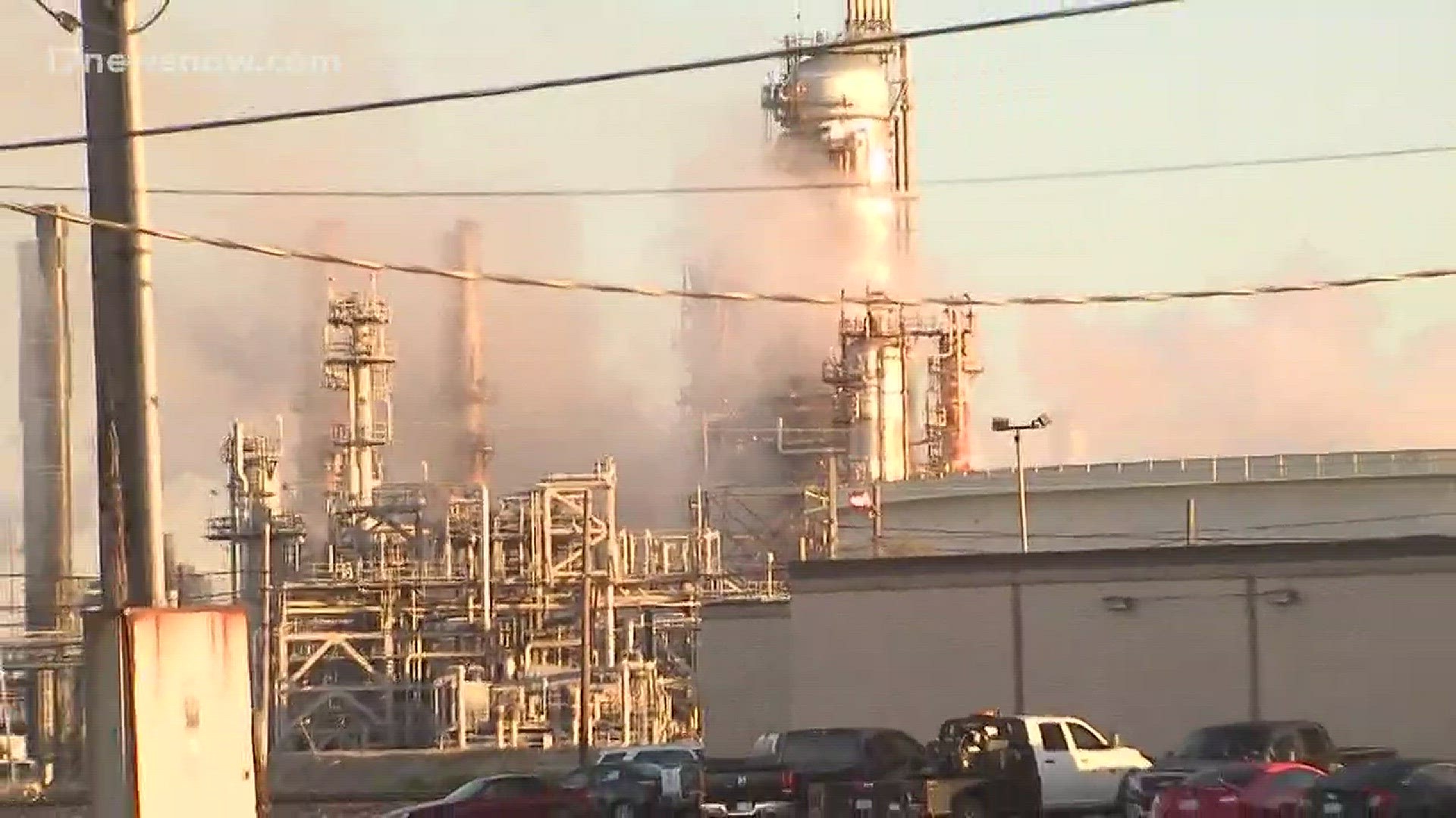 ExxonMobil refinery fire caused by leak in crude unit