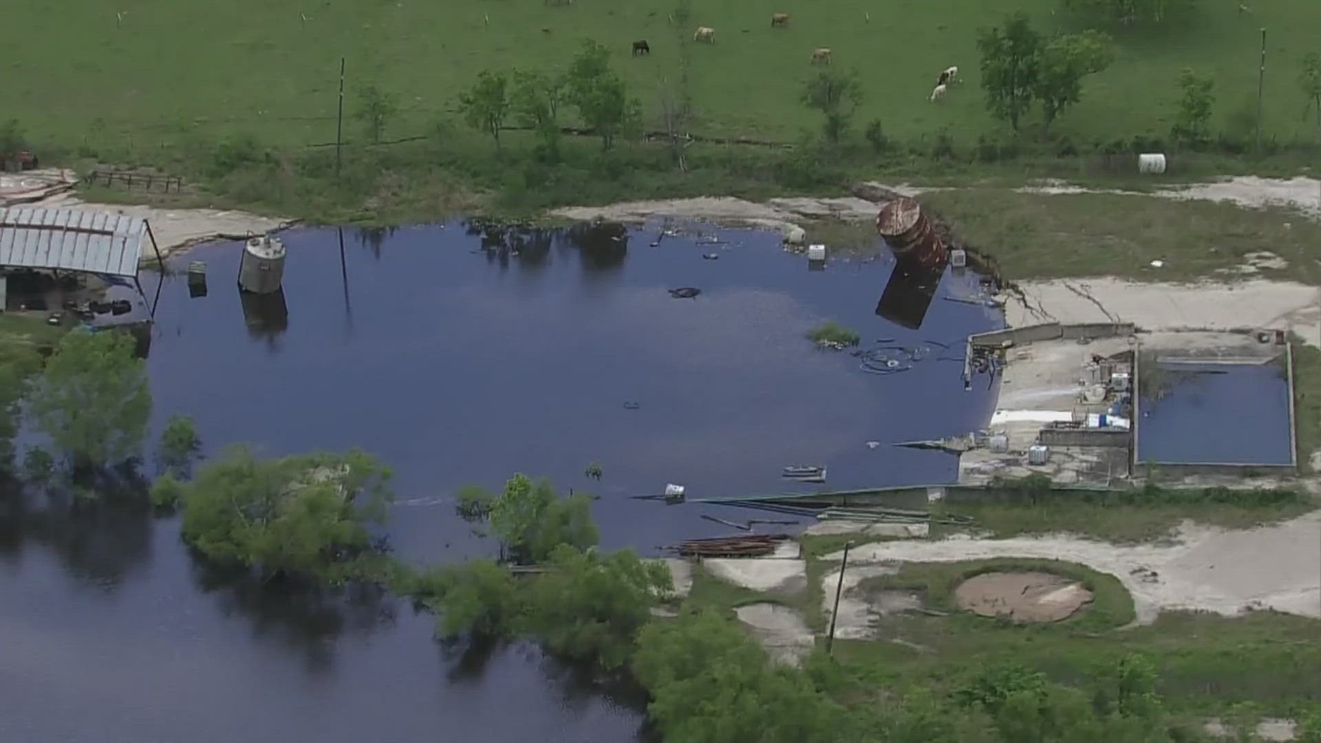 The sinkhole, which had been dormant since 2008, began growing again this month.