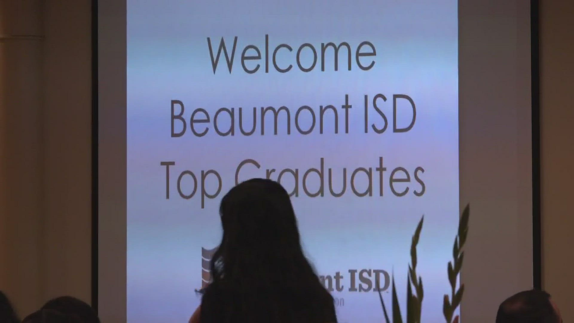 Beaumont ISD hosted a luncheon for the top students at Central, Ozen and West Brook High Schools