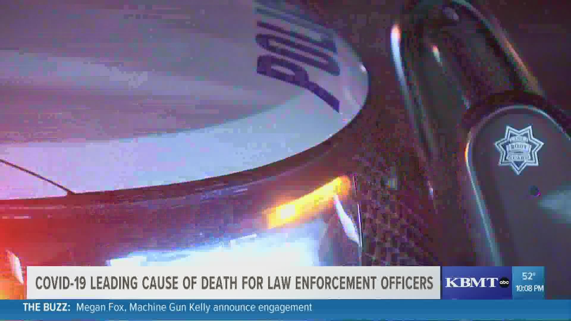 The report showed a total of 458 line-of-duty deaths happened last year.