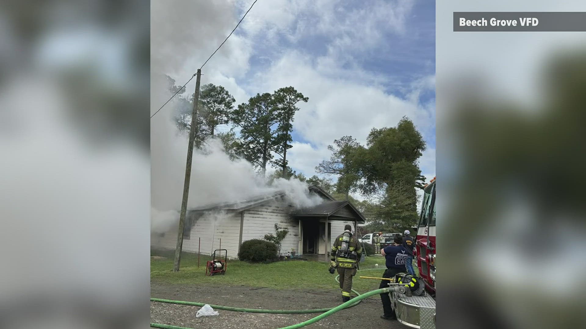 No injuries were reported in the Lakeside Apostolic Church fire, the building is a total loss