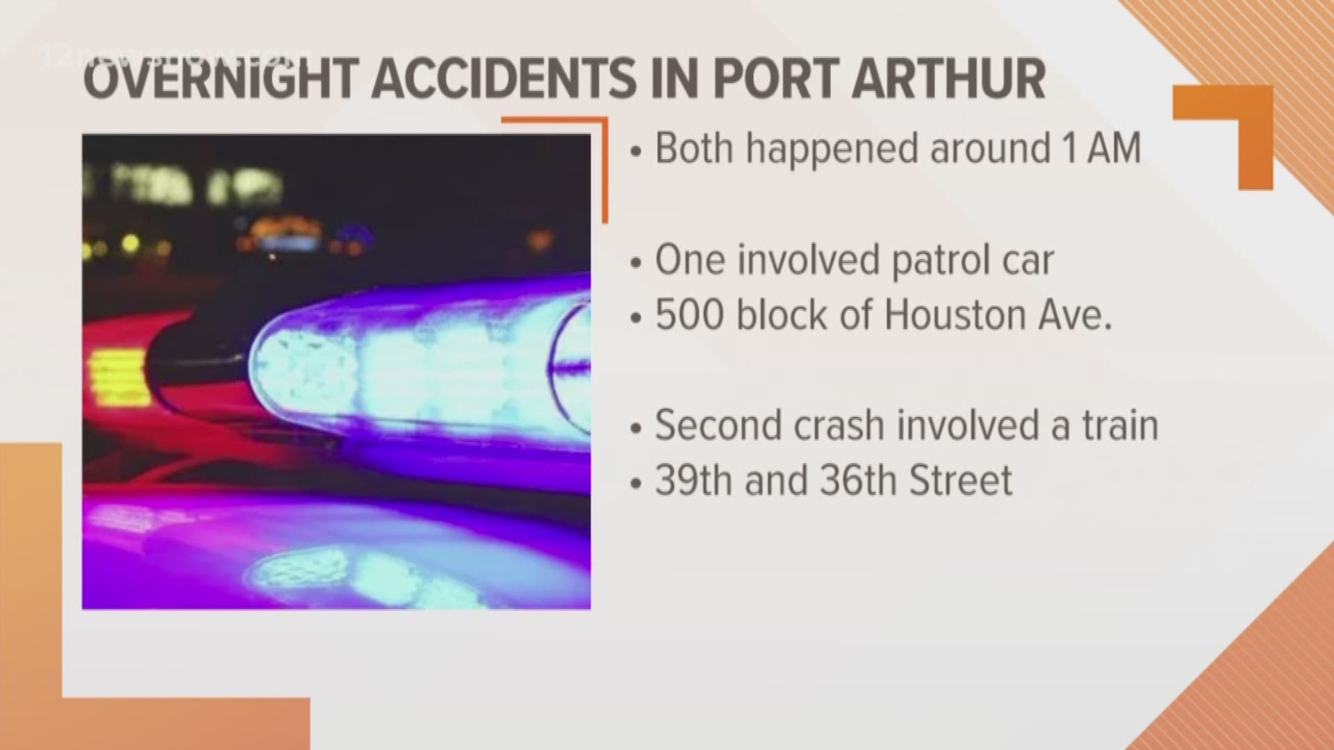 Both happened around the same time, approximately 1 a.m. Thursday. Authorities were unable to confirm if there were any victims or the extent of their injuries.