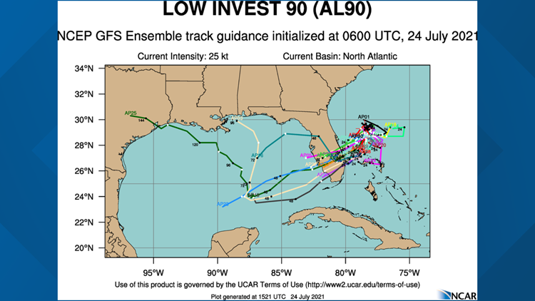 60% chance of tropical development off Florida's Atlantic coastline
