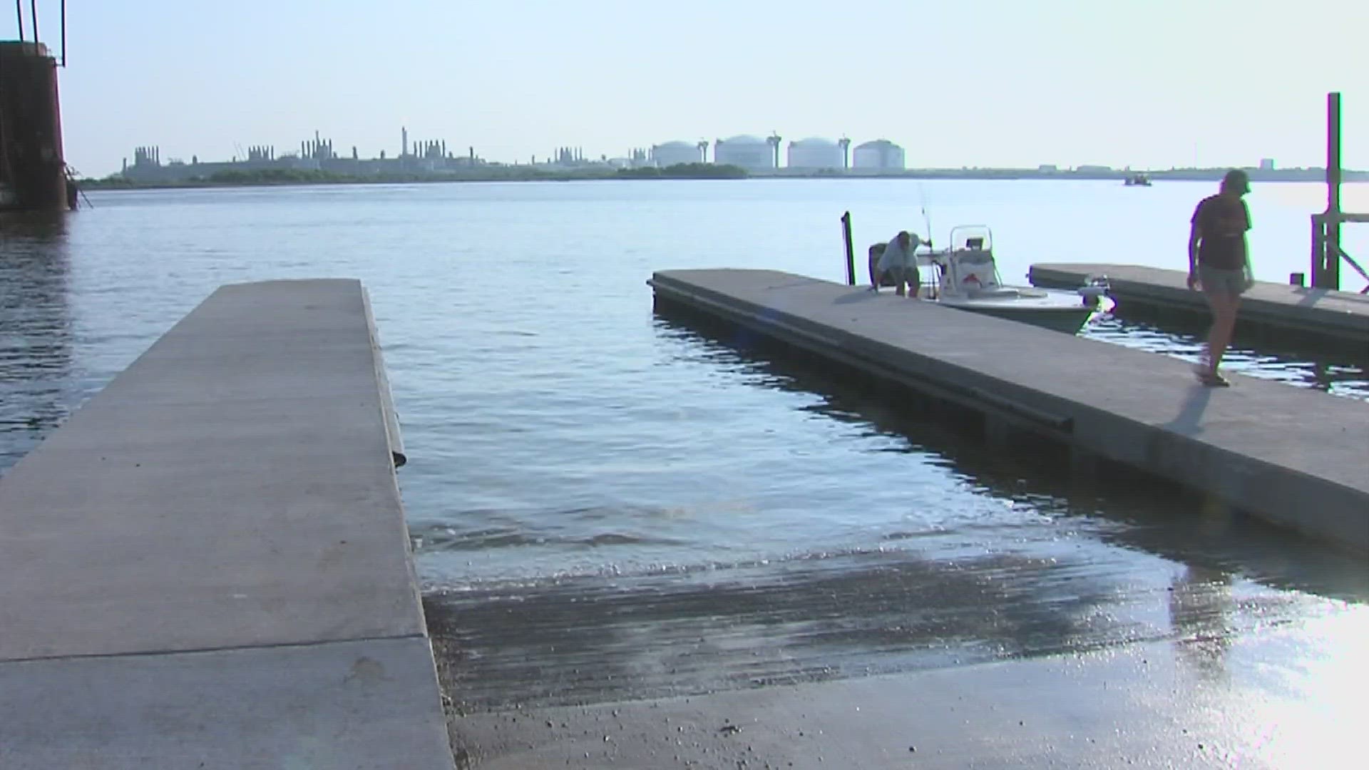 The new boat ramps feature steel pilings, redone concrete roadways and a new picnic area.