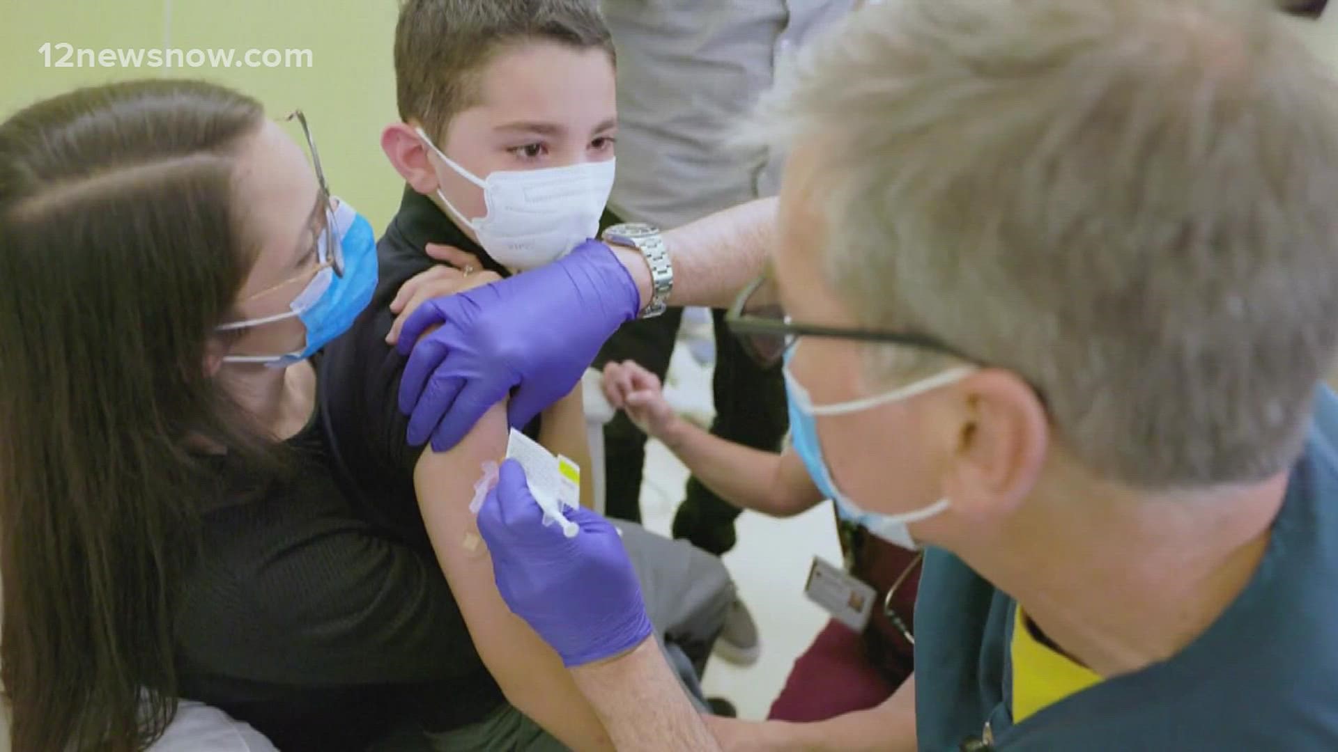 Parents and health officials aren't wasting any time. CVS stores in Beaumont are already booked for appointments.