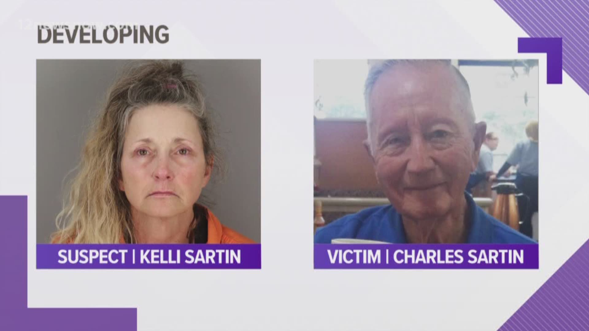 Kelli Sartin is accused of killing her 81-year-old father in Sabine Pass.