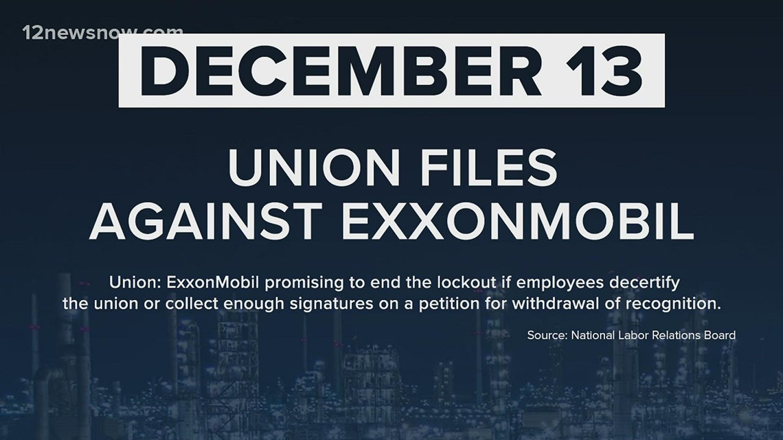 NLRB looking into 3 charges of unfair labor practices filed against USW union, ExxonMobil